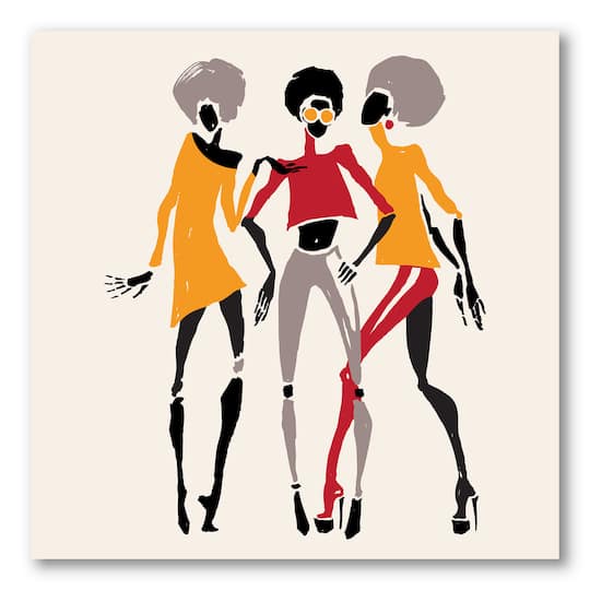 Designart - African American Women Silhouettes II